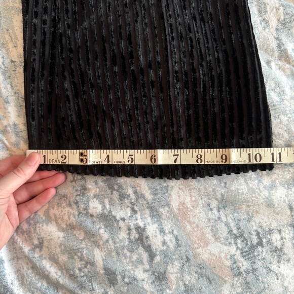 NWOT VTG Miss Sixty Pants 28 Black Burnout Velvet Stripe Flare Leg Low Rise Y2K - Picture 16 of 16